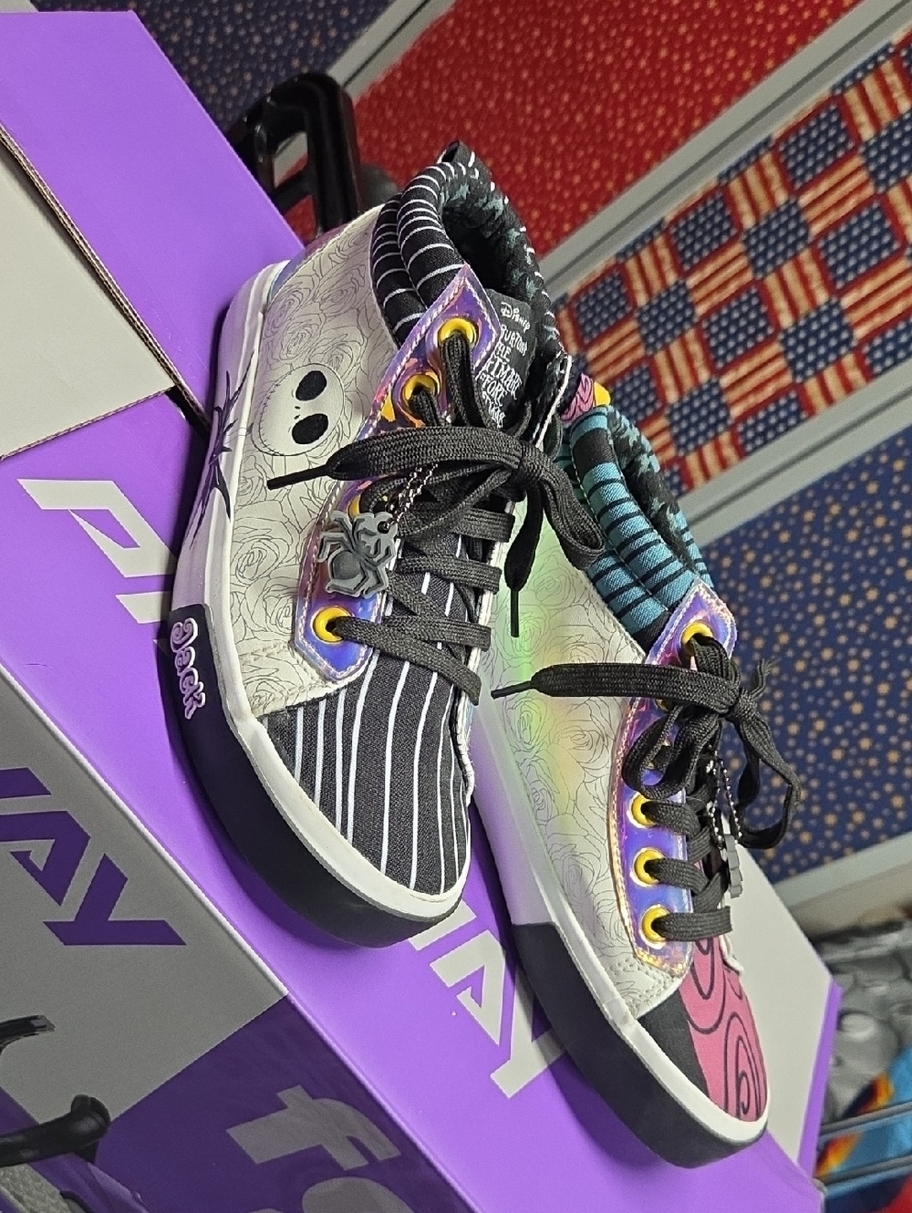 The Nightmare Skate High-Top Kids Shoes in Multicolor - Platform Style
